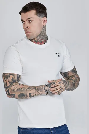 SikSilk Heren T-Shirt Wit S