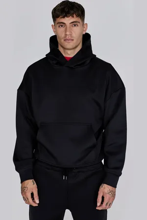 SikSilk Heren Zwarte Oversized Dynamic Hoodie XS