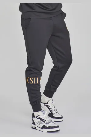 SikSilk Heren Zwarte Dynamische Joggers S