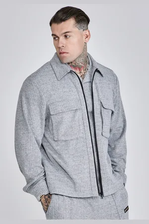 SikSilk Heren Grijs Smart Overshirt XS