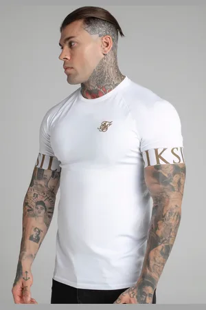 SikSilk Heren Witte Tech T-Shirt XS