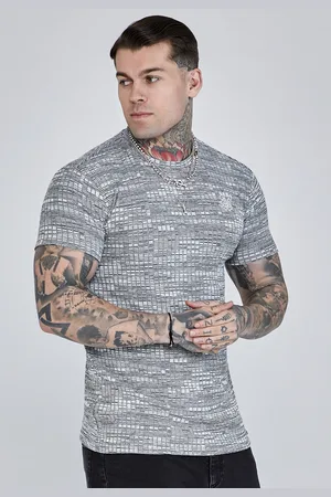 SikSilk Heren T-Shirt Grijs S