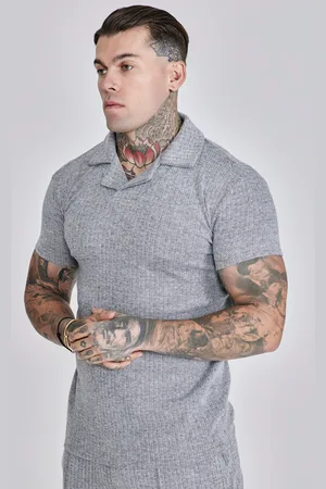SikSilk Heren Grijs Smart Polo T-shirt S