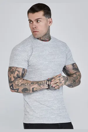 SikSilk Heren T-Shirt Lichtgrijs XS