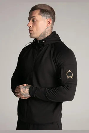 SikSilk Heren Hoodies Zwart XS