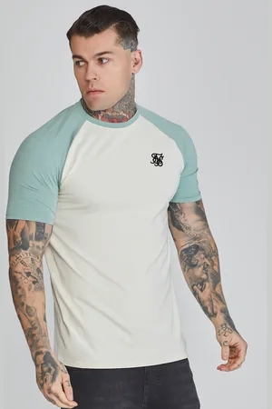SikSilk Heren Groen Raglan T-Shirt XS