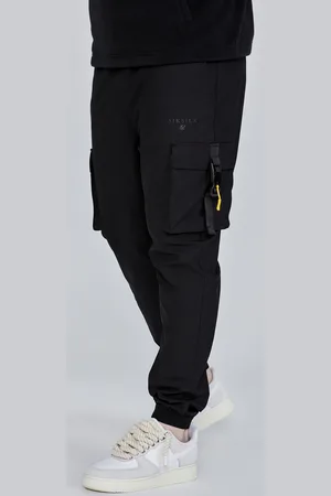 SikSilk Heren Zwarte Cargo Broek L
