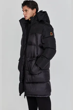SikSilk Heren Zwarte Puffer Jas XS