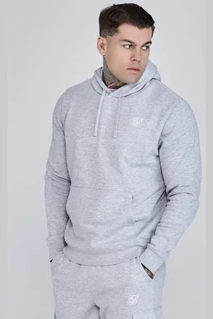 SikSilk Heren Grijze Marl Essentials Overhead Hoodie XS