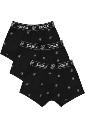 SikSilk Heren Zwart 3Pk Logo Boxer S