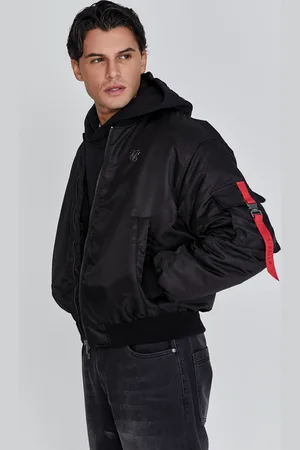 SikSilk Heren Zwarte Bomberjas XS
