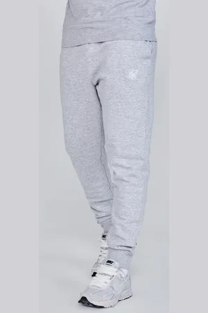 SikSilk Heren Grijze Marl Essentials Joggers S