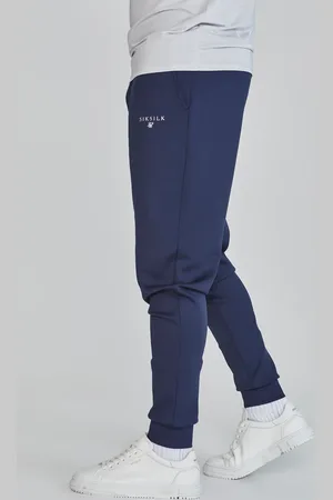 SikSilk Heren Marineblauwe Essentials Poly Trackbroek XS