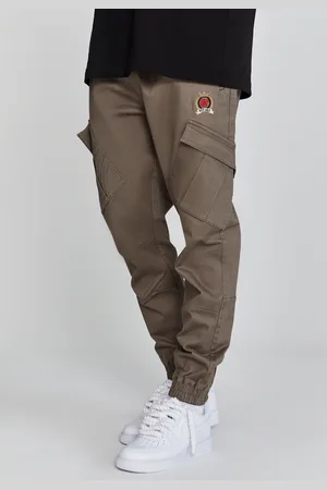 SikSilk Heren Bruine Cargo Broek XS