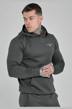 SikSilk Heren Grijze Essentials Poly Hoodie XS