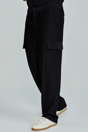 SikSilk Heren Zwarte Cargo Broek 30