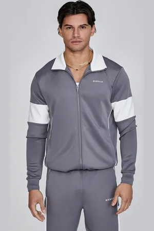 SikSilk Heren Grijze Track Top XS
