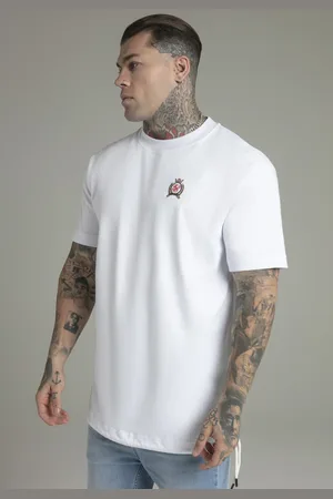 SikSilk Heren Wit Oversized T-shirt XS