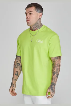 SikSilk Heren Groene Grafische T-Shirt S