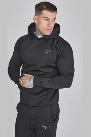 SikSilk Heren Zwart Essentials Poly Hoodie XS