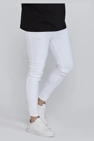 SikSilk Heren Witte Skinny Jeans 28R