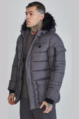 SikSilk Heren Grijze Parka XS
