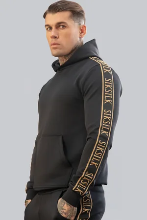 SikSilk Heren Zwarte Pullover Hoodie XS