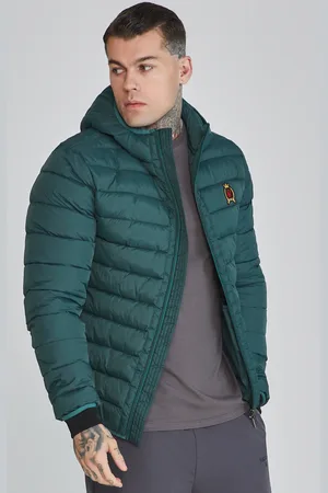 SikSilk Heren Groene Bubble Jas S