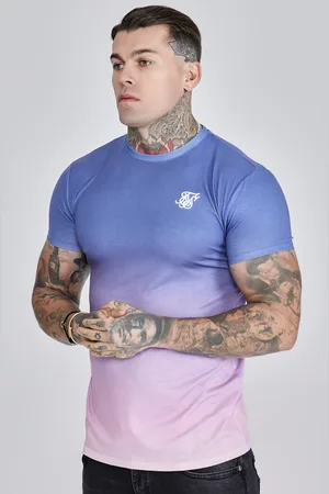 SikSilk Heren Paars en Roze Fade T-shirt XS