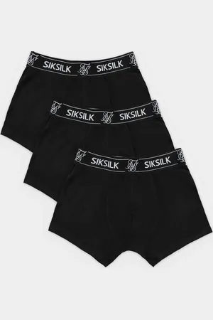 SikSilk Heren Zwart 3-pack Boxer Short S