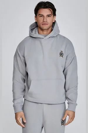 SikSilk Heren Grijze Pullover Hoodie XS