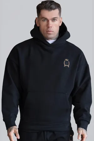 SikSilk Heren zwarte pullover hoodie XS