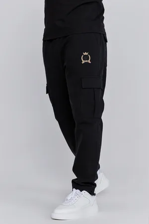 SikSilk Heren Zwart Cargo Broek XS