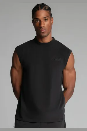 SikSilk Heren Vesten Gewassen Zwart XS