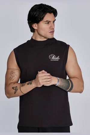 SikSilk Heren Bruin Mouwloos T-shirt XS