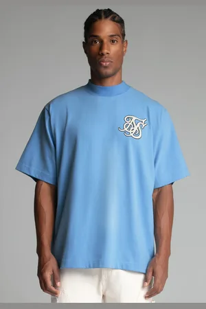 SikSilk Heren T Shirt Blauw XS
