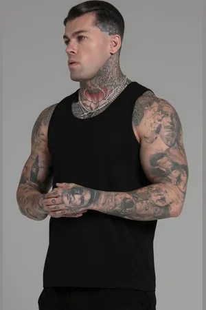 SikSilk Heren Zwart Pak van 2 Hemden M