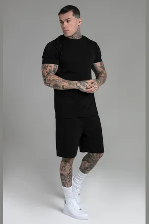 SikSilk Heren Zwart T-shirt en Shorts Set XL
