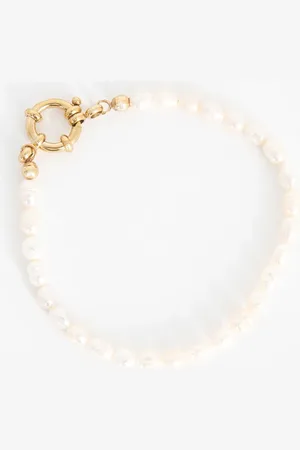 Sissy-Boy Gold plated armband met parels