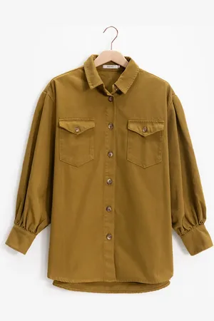 Sissy-Boy Mosterd groen overshirt jasje