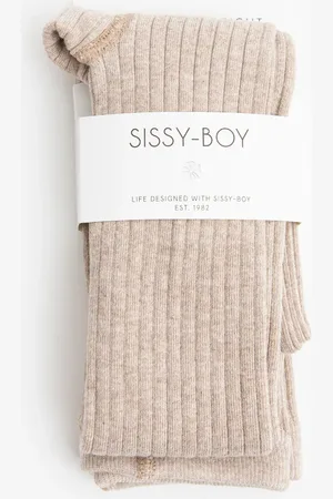 Sissy-Boy Beige katoenen rib maillot