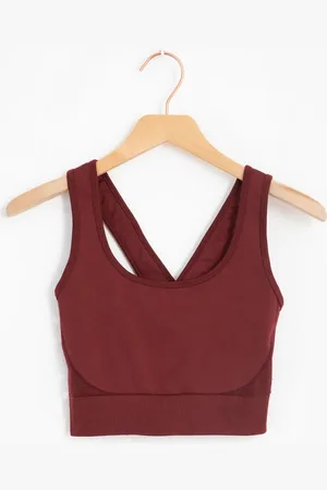 Sissy-Boy Donkerrode seamless bra top