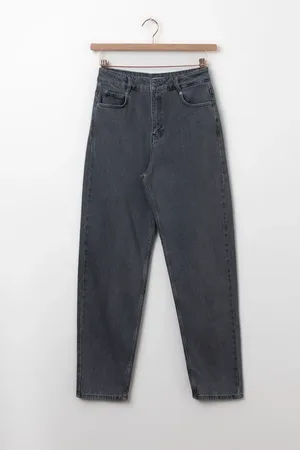 Sissy-Boy Bora donkergrijze high waist tapered jeans