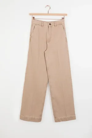 Sissy-Boy Beige high waist wide leg jeans