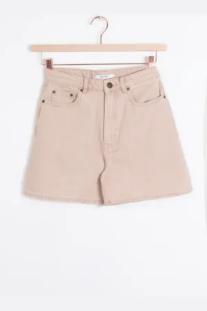 Sissy-Boy Beige high waist denim shorts