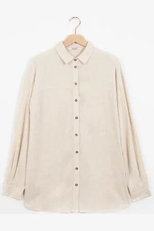 Sissy-Boy Beige Linnen Oversized Blouse