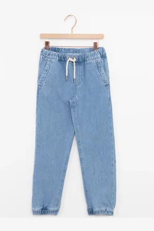 Sissy-Boy Lichtblauwe denim pull on broek met aantrekkoorden