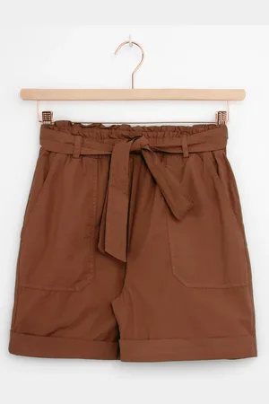 Sissy-Boy Bruine high waist poplin shorts