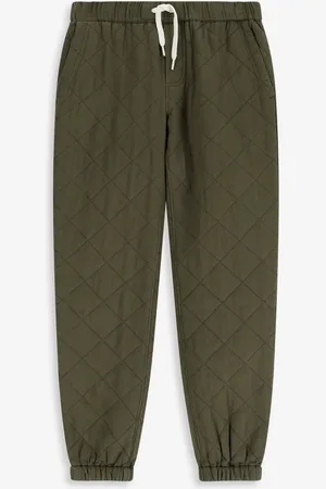 Sissy-Boy Donkergroene quilted pull on broek