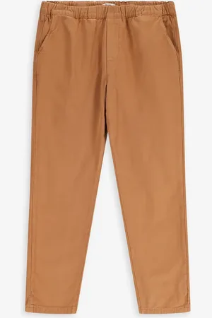 Sissy-Boy Bruine mid-rise katoenen broek met aantrekkoord